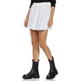 thumbnail image 3 of Stylore Women's Basic Versatile Stretchy Casual Mini Skater Skirt White S, 3 of 5