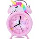 thumbnail image 1 of Sveglia Unicorno per Ragazze e Bambini, Decorazione Camera da Letto Carina, Lancetta dei Secondi Silenziosa Senza Ticchettio, con Retroilluminazione a Doppia Campana Super Forte, per Regali Unicorno, 1 of 5