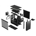 thumbnail image 3 of Fractal Design Define 7 Nano Black Brushed Aluminum/Steel Silent Mini ITX Light Tinted Tempered Glass Window Nano Tower Computer Case, 3 of 20
