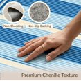 thumbnail image 6 of ODIKA 6'x9' Washable Area Rug Striped Alternating Band Contemporary Geometric Motifs Scandinavian for Queen Size Bedroom, Under Bed, Master Suite, Easy Care, Non-Shedding, 6 of 7