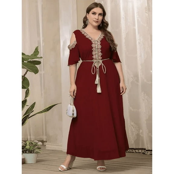 Amazing-snazzy Elegant Ruffled Maxi Dress | Plus Size large Maxi Dress | Summer Maxi dress | Muslim Party Dress | Ruffled Maxi Dress