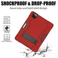 thumbnail image 7 of FIEWESEY for iPad Pro 11 2020 Case,Heavy Duty Three Layer Full-Body Shockproof Armor Defender Rugged Protective Case Cover with Stand for Apple iPad Pro 11 Inch Case 2022/2020/2018(Red/Black), 7 of 7