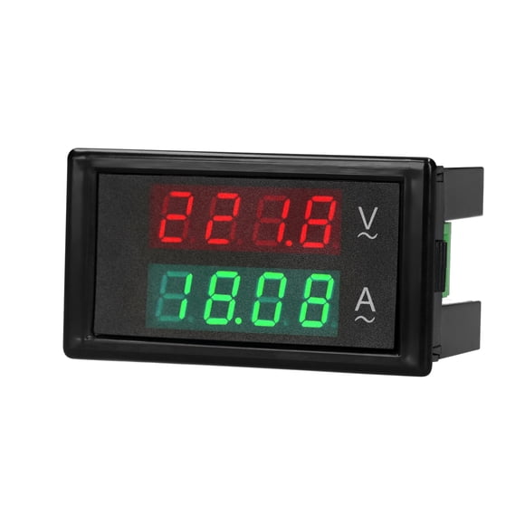 AC 80-300V 100A Voltmètre Numérique Ampèremètre Testeur Jauge Vert Rouge LED Amplificateur Double Affichage