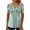 B-Green, variant on Women's Floral Tunic Tops Casual Blouse V Neck Short Sleeve Fold Buttons Up T-Shirts A-White