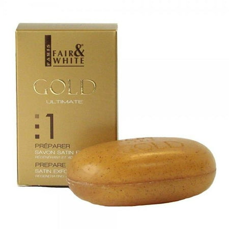 Fair & White 1 PREPARE Gold Satin Exfoliating Bar Soap