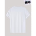 thumbnail image 4 of Camiseta creativa para hombre con estampado gráfico de águila "Don't Run", informal, de manga corta y cuello redondo, ligeramente elástica, ideal para verano y actividades al aire libre., 4 of 8