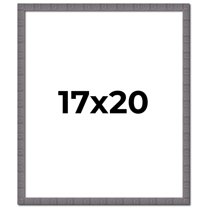 17x20 Frame Blue Kingsley Pewter Solid Wood Picture Frame Width 0.75 Inches |Interior Depth 0.5