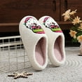thumbnail image 3 of Womens Mens Cute Cartoon Christmas House Slippers Plush Bedroom Slide Shoes Non Slip Indoor Slippers, 3 of 5