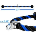 thumbnail image 4 of Yes4All Deluxe Tricep Pull Down Rope 27inch/ 69cm Blue Black, 4 of 6