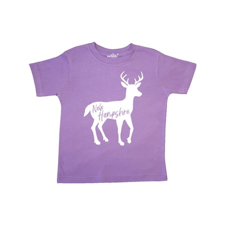 

Inktastic New Hampshire White Deer Silhouette Gift Toddler Boy or Toddler Girl T-Shirt