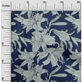 thumbnail image 2 of oneOone Viscose Chiffon Dark Blue Fabric Florals Sewing Material Print Fabric By The Yard 42 Inch Wide, 2 of 6