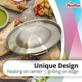 thumbnail image 4 of CHAMPS 16 in Round Easy Cleaning Stainless Steel Grill Pan, 4 of 7