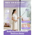 thumbnail image 4 of Snap Grip Mini Mop - Cloth Changing Mini Mop + Magic Cleaning Cloth*5, Automatic Gripping or Releasing, 360° Rotating Head & Universal Compatibility,Wet/Dry Use for Multi Cleaning ( 45.3inch ), 4 of 7