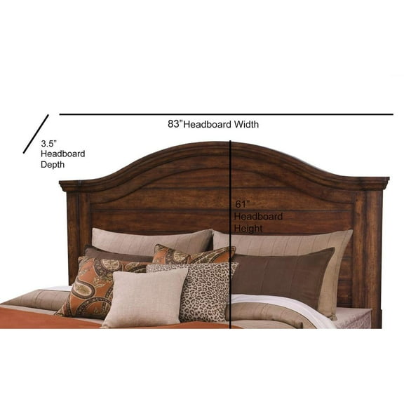 American Woodcrafters Stonebrook 6/6 Panel Headboard - Tobacco