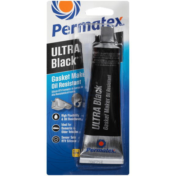 Permatex Ultra Black Maximum Oil Resistance RTV Silicone Gasket Maker 3 oz. - 75190