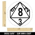 thumbnail image 2 of D8 8 Sided Gaming Gamer Dice Critical Role Self-Inking Rubber Stamp Ink Stamper - Red Ink - Medium 1 Inch, 2 of 7