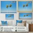 thumbnail image 4 of Designart "Blue Palm Tree In The Sea Breeze I" Coastal Canvas Prints, 4 of 7