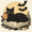 Beige Halloween Cat, variant on FORMRS 1-Subject Spiral Notebook 8" x 5" College Ruled 60 Refillable Sheet A5 Hard Cover, Magical Halloween Ghost