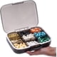 thumbnail image 1 of Pill Organizer, Portable Pill Dispenser, Moisture-Proof Travel Pill Case for Vitamin, Medicine, Fish Oil/Supplements Extra Large 9 compartments (Black, 1 of 4