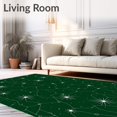 thumbnail image 2 of ODIKA 5'x7' Machine Washable Non-Slip Area Rug, Luminescent Constellation Map with Radiant Celestial Bodies Design High Traffic Rug, Green, 691486, 2 of 7