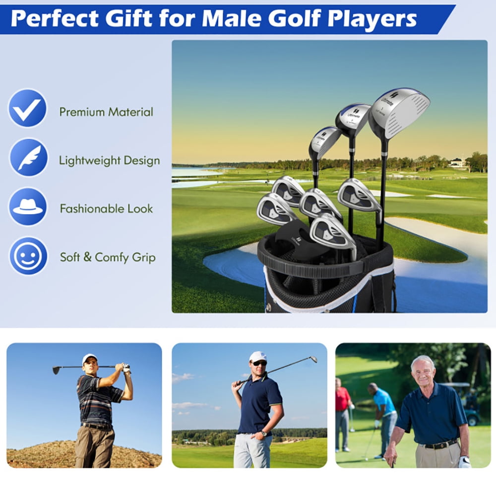 Resenkos Golf Set ,Golf Cart Set,Men's 9 Pieces Complete Golf Club Set-Navy