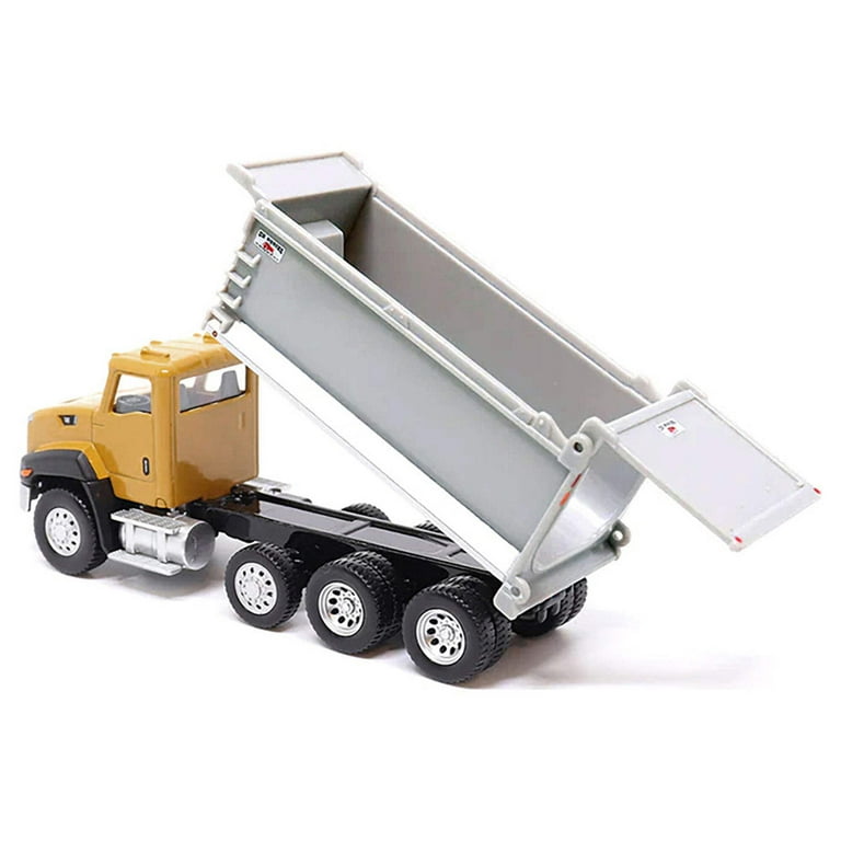 CAT Caterpillar CT660 Dump Truck Yellow and Gray 1/64