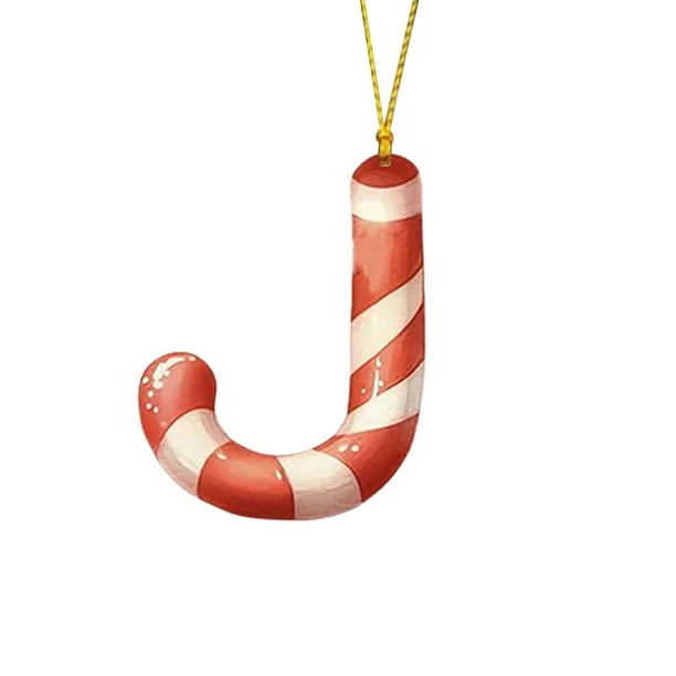 Adorno navideño con 26 letras para árbol de Navidad, colgante, adorno navideño, decoración navideña, colgante para árbol de Navidad.