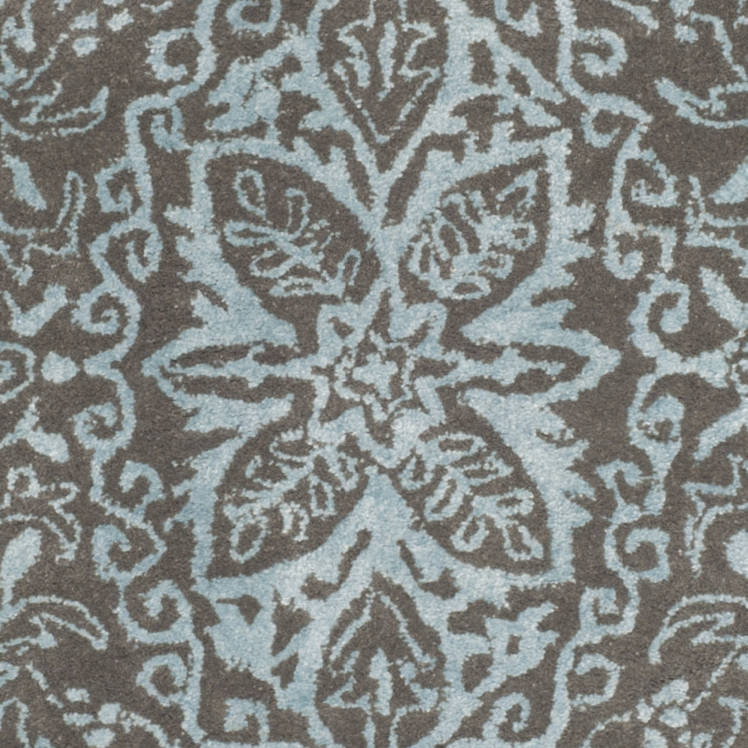 SAFAVIEH Glamour GLM516E Handmade Blue / Dark Grey Rug