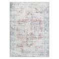 thumbnail image 2 of World Rug Gallery Transitional Bohemian Distressed Machine Washable 8'4"x11'6" Rust Area Rug, 2 of 8