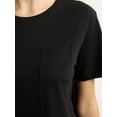 thumbnail image 4 of Joyspun Women's and Women’s Plus Sleep Easy Tee with Short Sleeves, Sizes XS to 3X, 4 of 6