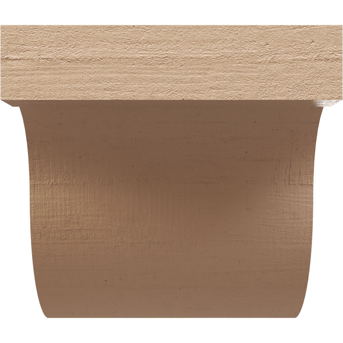 6"W x 6"D x 6"H Wide Del Monte Rough Cedar Woodgrain TimberThane Corbel, Primed Tan