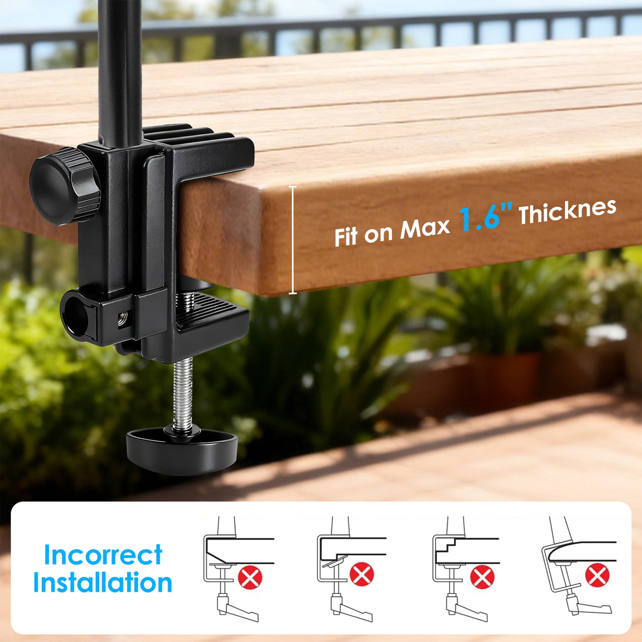 EEEkit Microphone Stand, 360° Rotatable Mic Boom Arm, Foldable Desk Mic Arm with 3/8'' to 5/8'' Screw Adapter, Microphone Arm for Podcast, Streaming and Recording
