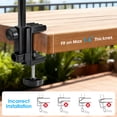 thumbnail image 4 of TSV Microphone Boom Arm, 360° Rotatable Mic Stand, Low Profile Adjustable Stick Microphone Arm Stand with Desk Mount Clamp, 3/8", 5/8" Adapters, for Podcast Streaming, 4 of 6