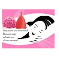 thumbnail image 2 of Blossom Menstrual Cup, Reusable Silicone Cup (Small Red), 2 of 4