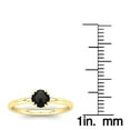 thumbnail image 2 of SuperJeweler 1/2 Carat Rose Cut Black Diamond Solitaire Engagement Ring In 14 Karat Yellow Gold For Women, 2 of 6