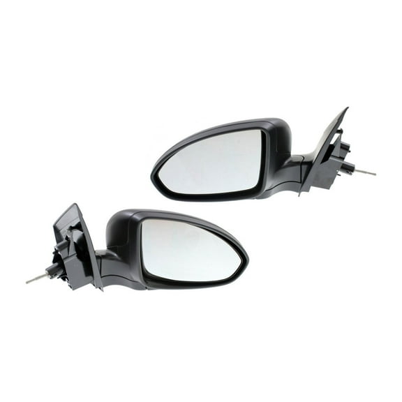 KarParts360 For Chevy Cruze Limited 2016 Door Mirror Driver And Passenger Side | Pair | Manual Remote Glass | Folding Type | Textured Black | Replacement For GM1320419, GM1321419 | 95186743, 95186744
