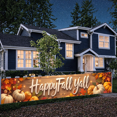 thumbnail image 4 of Autumn Theme Happy Fall Banner Colorful Leaves Pumpkin Decoration Thanksgiving Decor for Seasonal Celebration Harvest Festival Home Decoration, 4 of 9