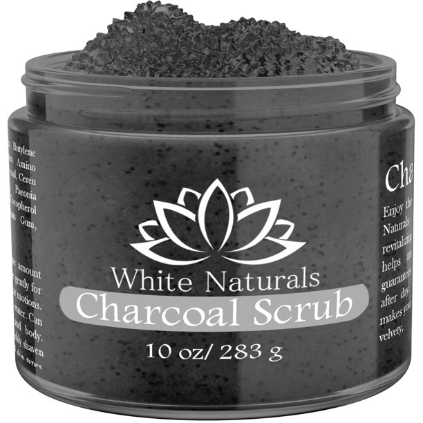 Exfoliante de carbón Hidratante y exfoliante para el rostro Exfoliante para pies y cuerpo Exfoliante orgánico que combate las estrías Líneas finas y exfoliante natural Exfoliante corporal con sal para