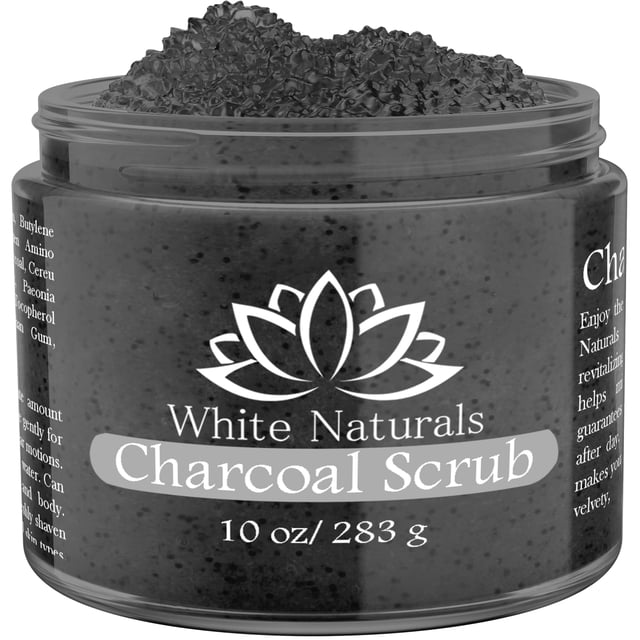 Exfoliante de carbón Hidratante y exfoliante para el rostro Exfoliante para pies y cuerpo Exfoliante orgánico que combate las estrías Líneas finas y exfoliante natural Exfoliante corporal con sal para