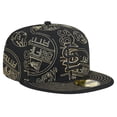 thumbnail image 3 of Men's New Era Black St. Louis Cardinals 59FIFTY Day Allover Fitted Hat, 3 of 6