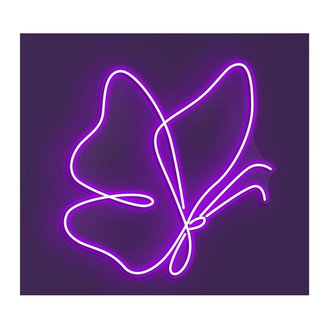 Letrero De Neón Con Luz LED Mariposa, Tienda Animales, Decoración Pared Para Habitación Infantil, Dormitorio, Guardería, 42cm