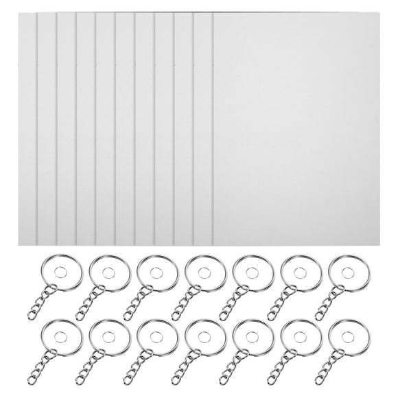 LOLIPPYY 1 Set Keychain Kit heat shrink plastic for DIY Projects Multi