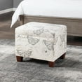 thumbnail image 2 of Convenience Concepts Madison Storage Ottoman, Butterfly Fabric, 2 of 7