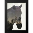 thumbnail image 2 of Kimberly, Allen 13x18 Black Modern Framed Museum Art Print Titled - Starry Night Horse, 2 of 5
