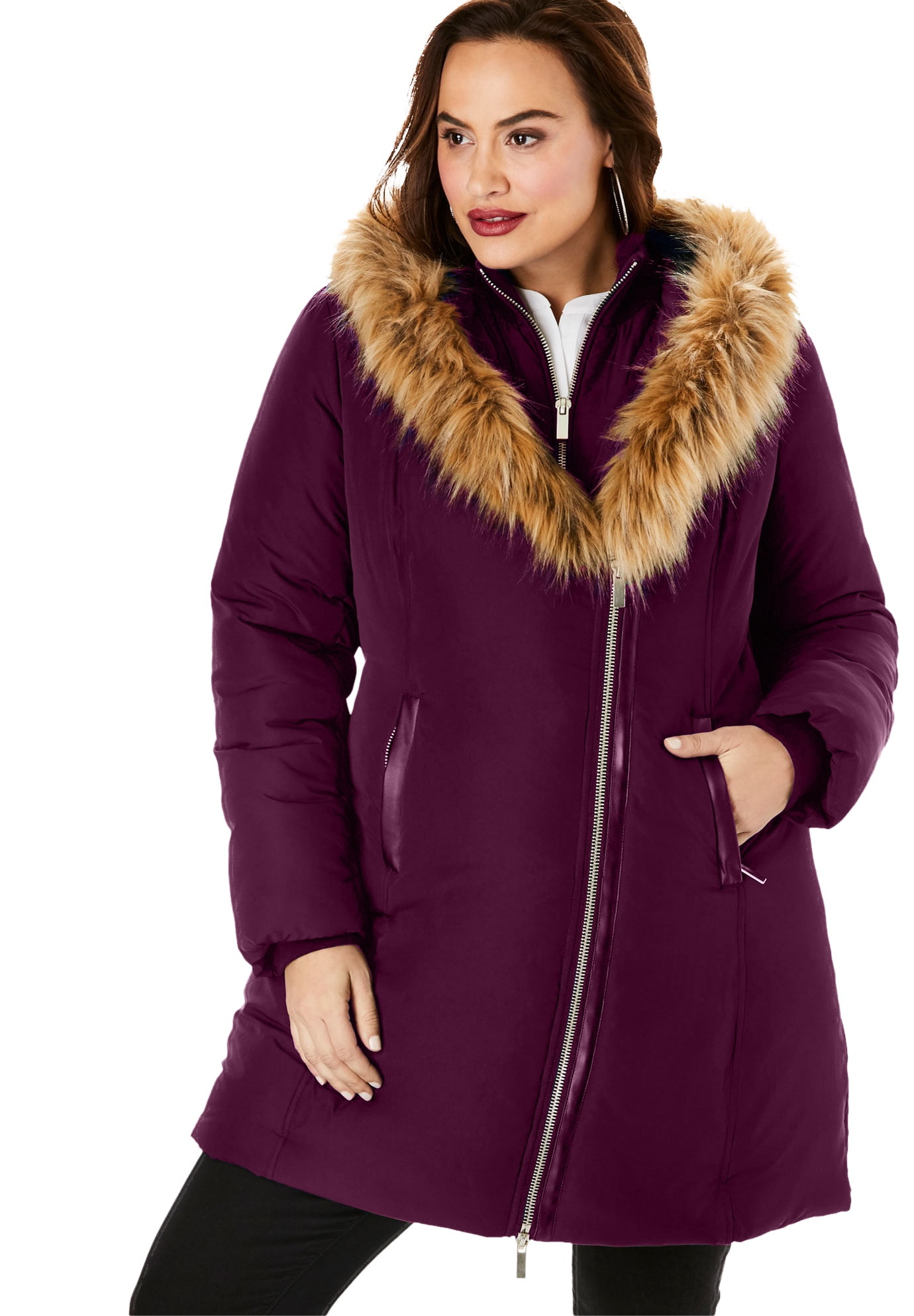 women's plus size coats at walmart
