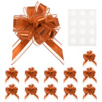 Uxcell 12 pack Large Bows for Gift Wrapping, Reusable Ribbon Bow Rose Gold