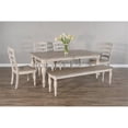 thumbnail image 2 of Sunny Designs Westwood Village 41" Wood Ladderback Chair in Taupe Off White, 2 of 8