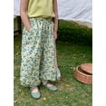 thumbnail image 4 of Gunia Kids Girls Cargo Pants Wide Leg Toddler Baby Boy Classic Pants Personality Fashion Print Long Pants Summer Fall Harem Pants 12M-9Y, 4 of 5