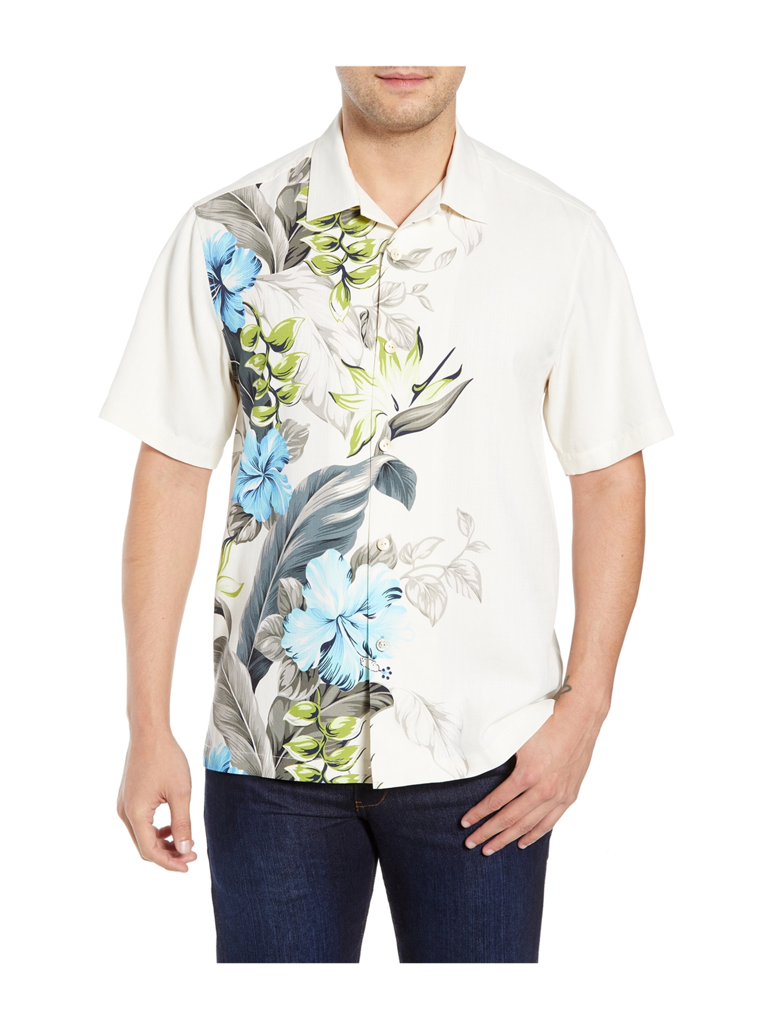 Tommy Bahama Mens Garden of Hope Button 