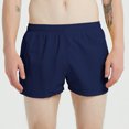 thumbnail image 4 of Aayomet Swimming Trunks for Men Solid Color Quick Drying Pant Plus Size Lace Up Seaside Holiday Shorts Beach (Dark Blue, S), 4 of 5